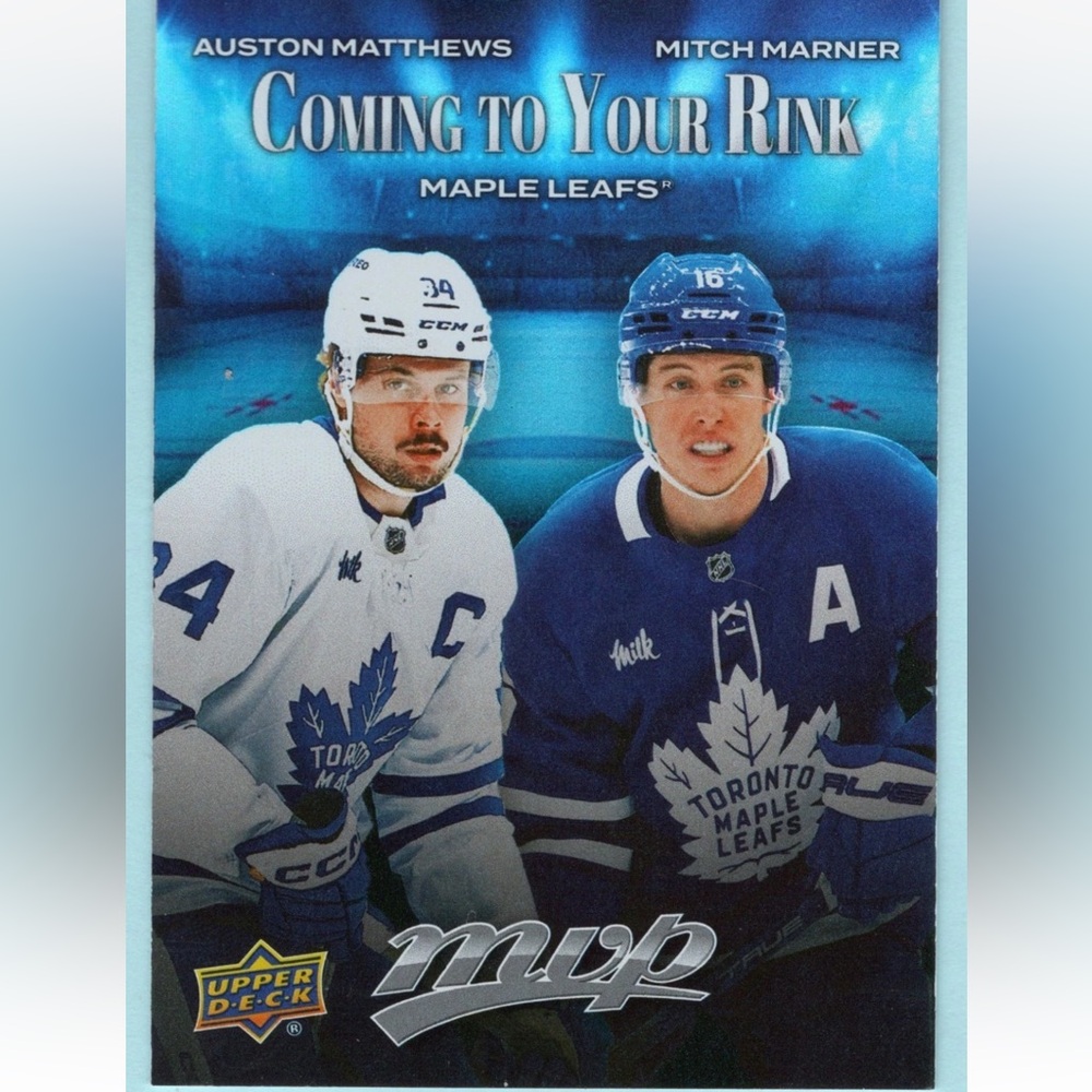 Austin Matthews 2025/26 Upperdeck Toronto Maple Leafs Insert Hockey Card